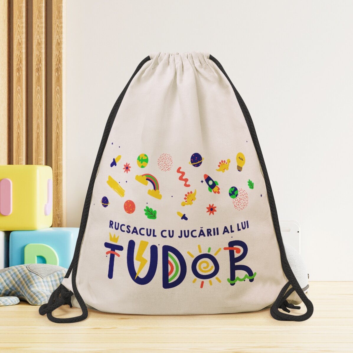 Rucsac personalizat cu text - Jucării