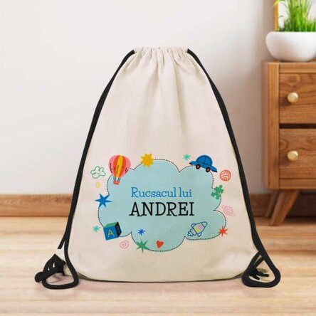 Rucsac personalizat cu text - Nor