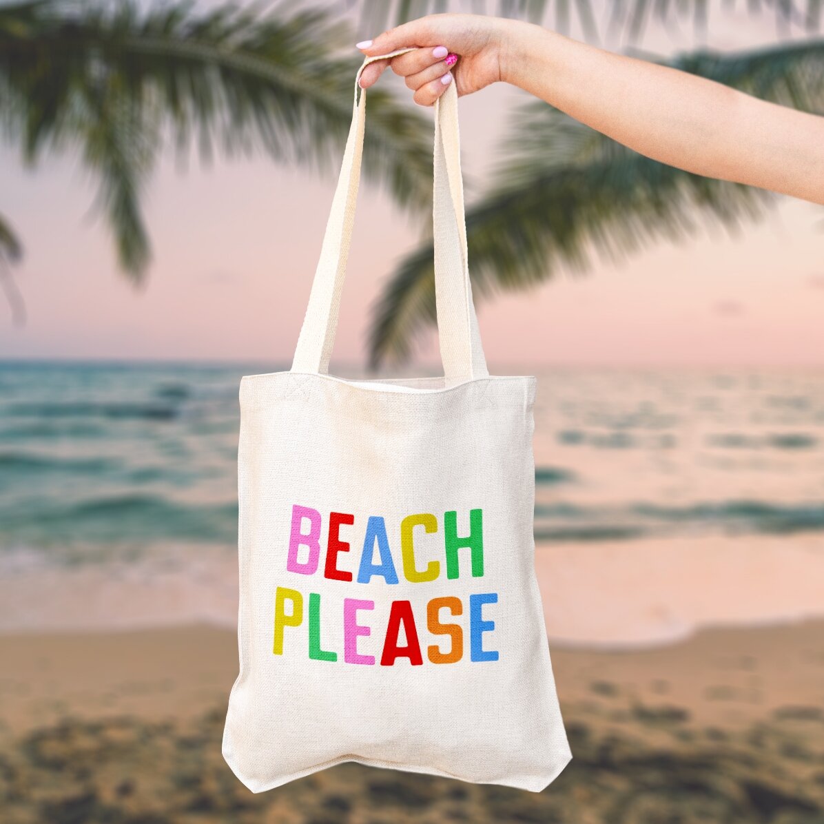Sacoșă personalizată - Beach please