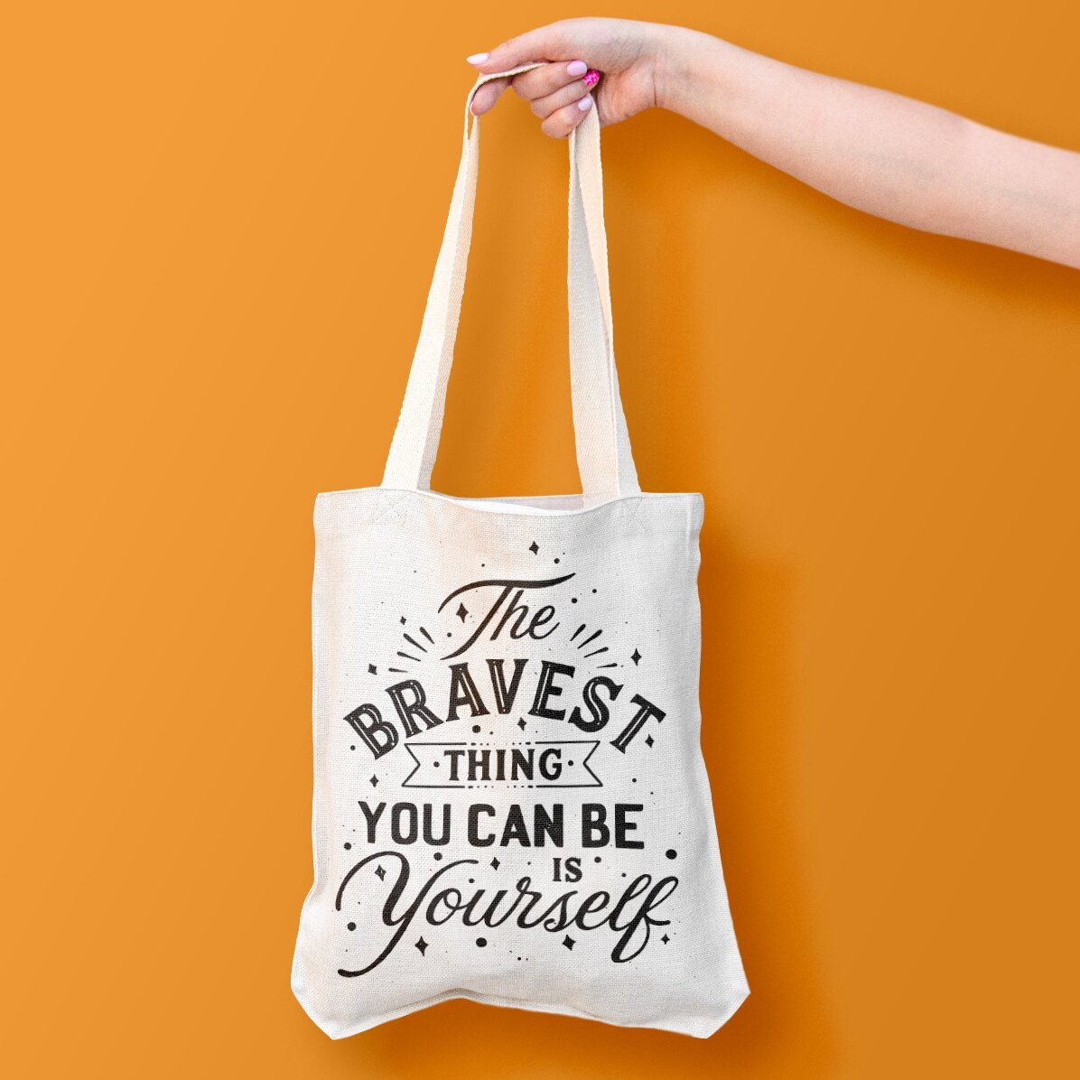 Sacoșă personalizată cu nume - Be yourself