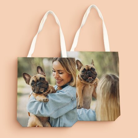 Sacoșă personalizată cu poză față-verso