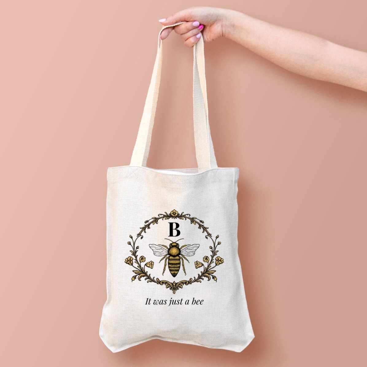 Personalised bag with text - Bee