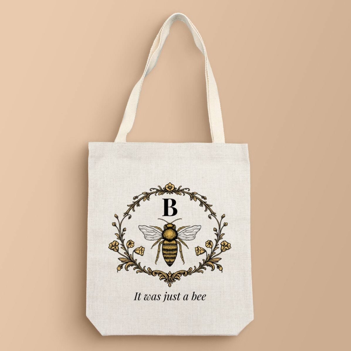 Personalised bag with text - Bee