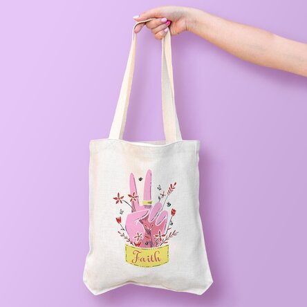 Sacoșă personalizată cu text - Peace