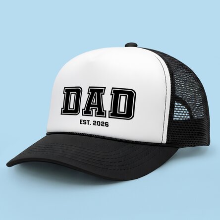 Personalised cap with text – Dad / Mum