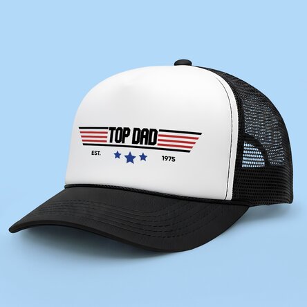 Personalised cap with text - Top Dad