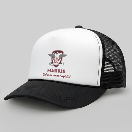 Personalised FC RAPID cap with name and text