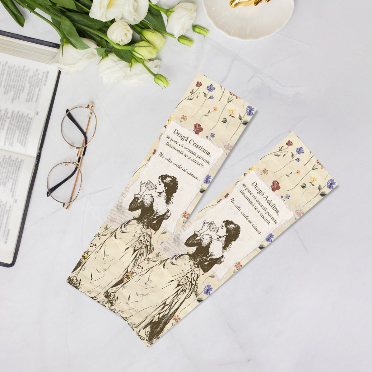 Personalised bookmark with message - Dear reader