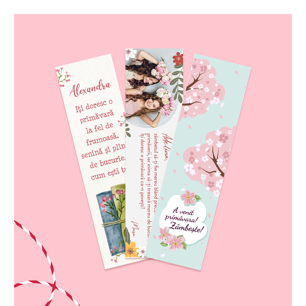 Semne de carte personalizate pentru Mărțișor