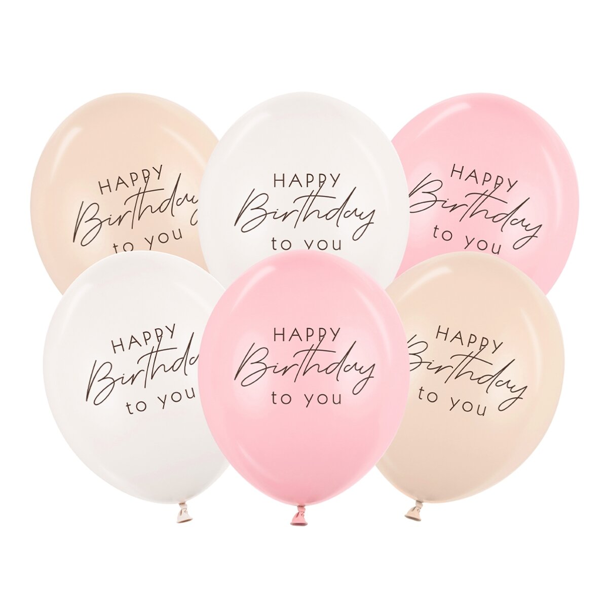 Set 6 baloane - Birthday Pink 