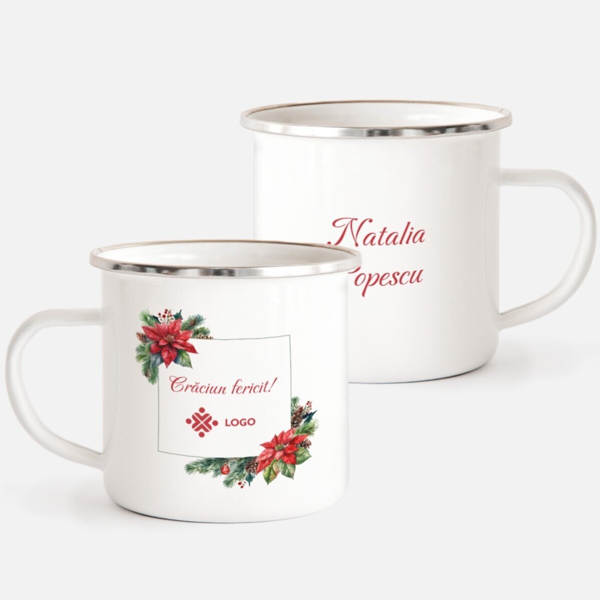 Personalised Christmas gift set with logo and message - Christmas