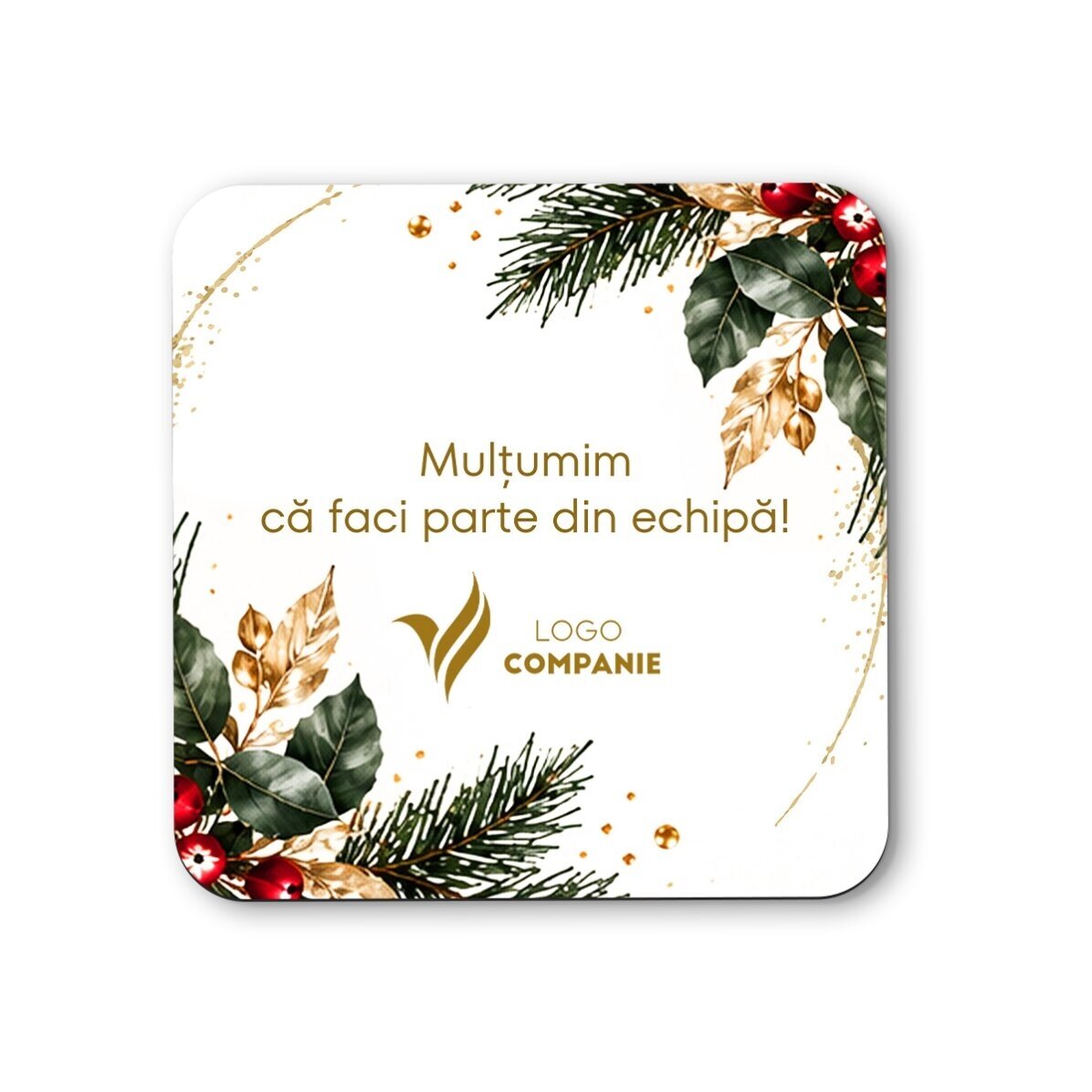 Personalised Christmas gift set with logo and text - Festive
