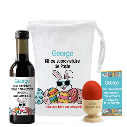 Set cadou - Kit de supraviețuire de Paște