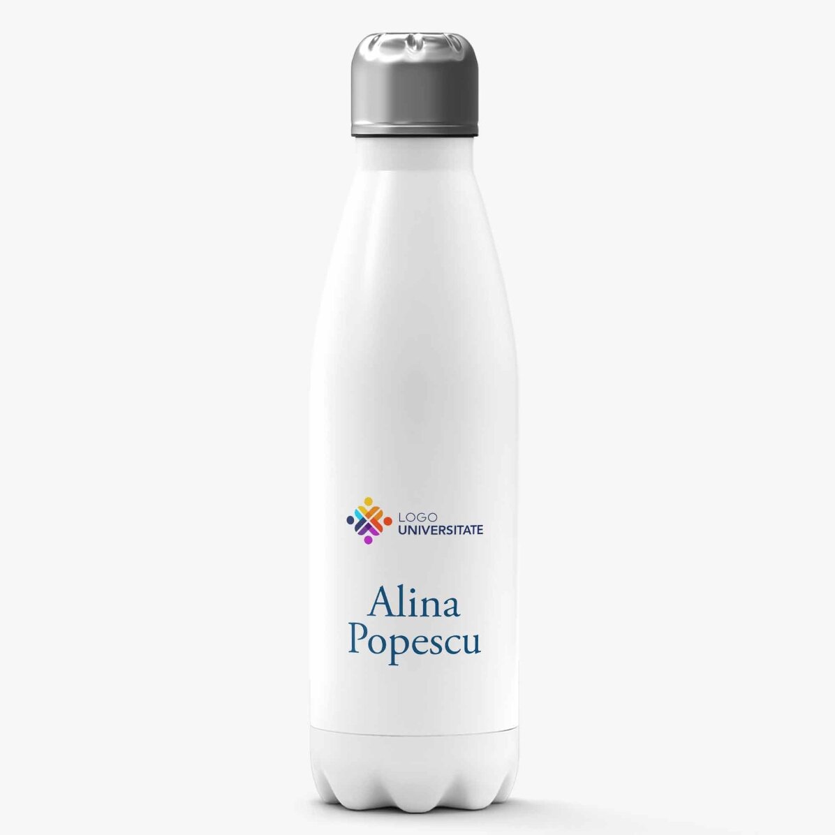 Personalised gift set for teachers, featuring a message and logo