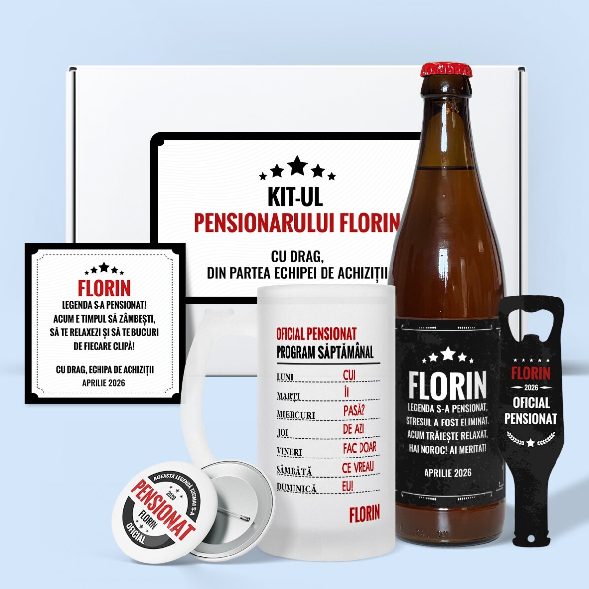 Personalised gift set – The Legend Has Retired