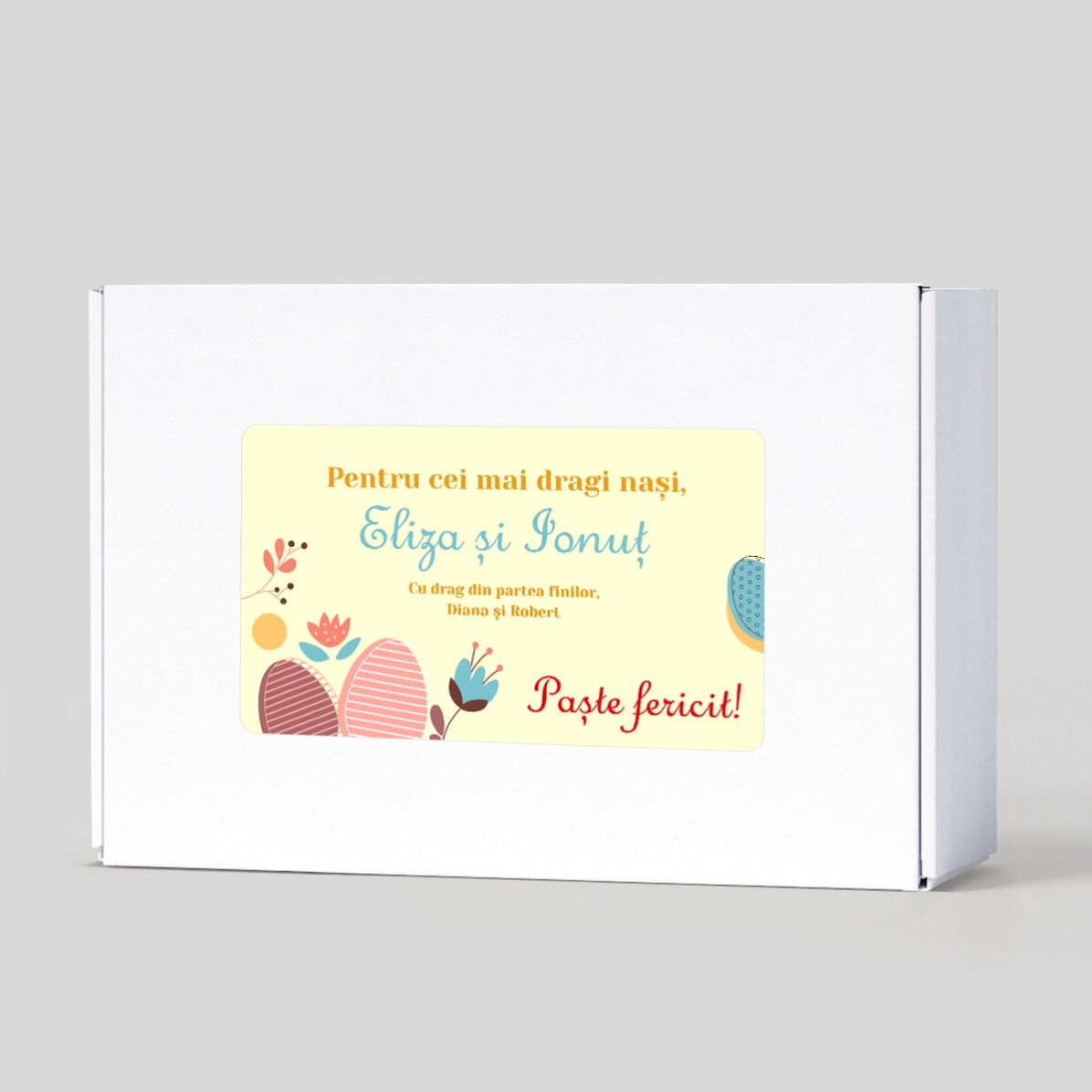 Personalised gift set for godparents - Happy Easter