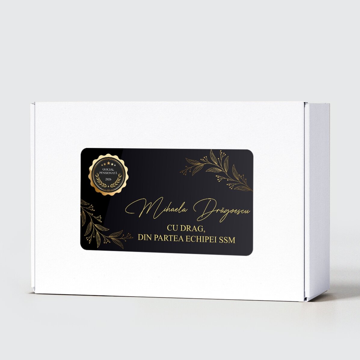 Personalised retirement gift set