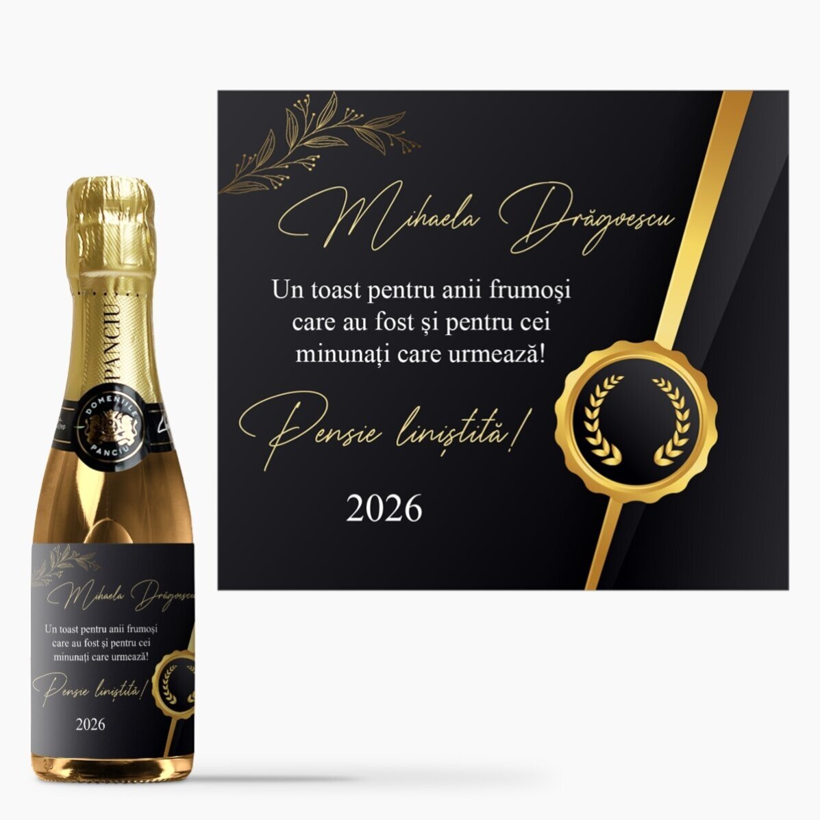 Personalised retirement gift set