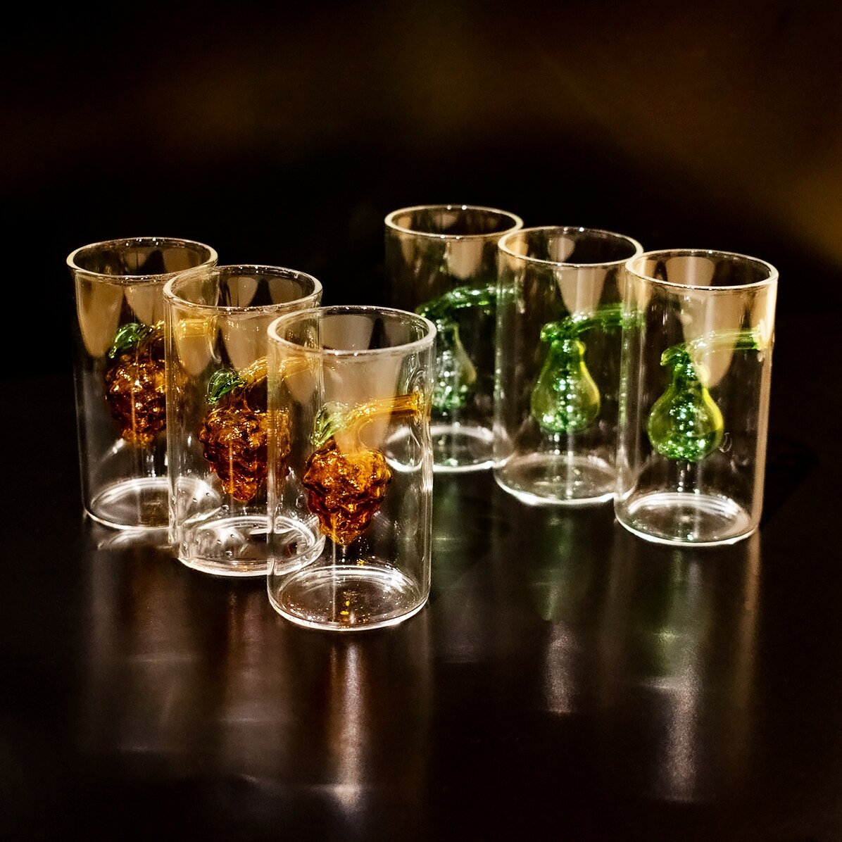 Set de băuturi cu 3 nivele și 6 păhărele