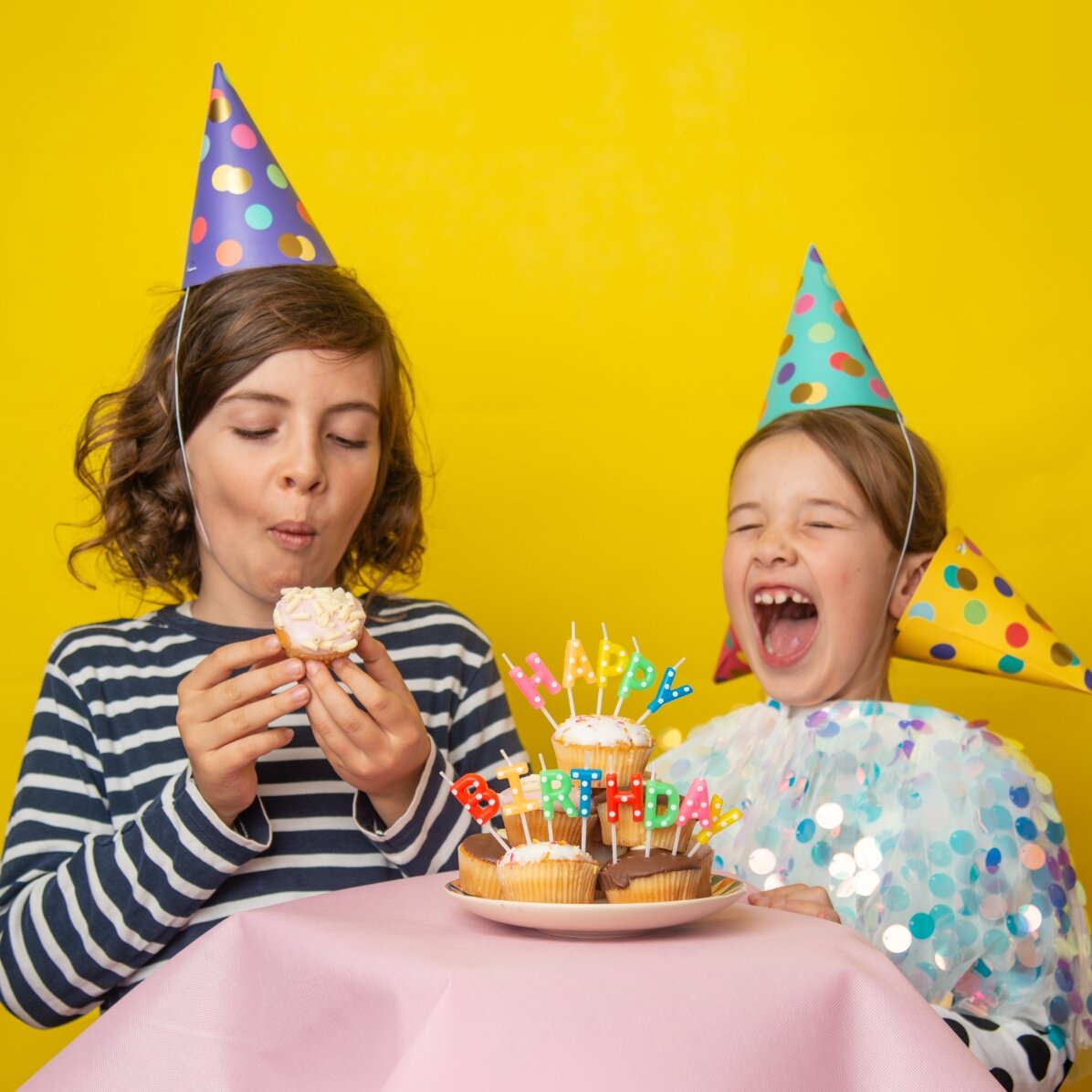 Lumânări pentru tort - set Happy Birthday