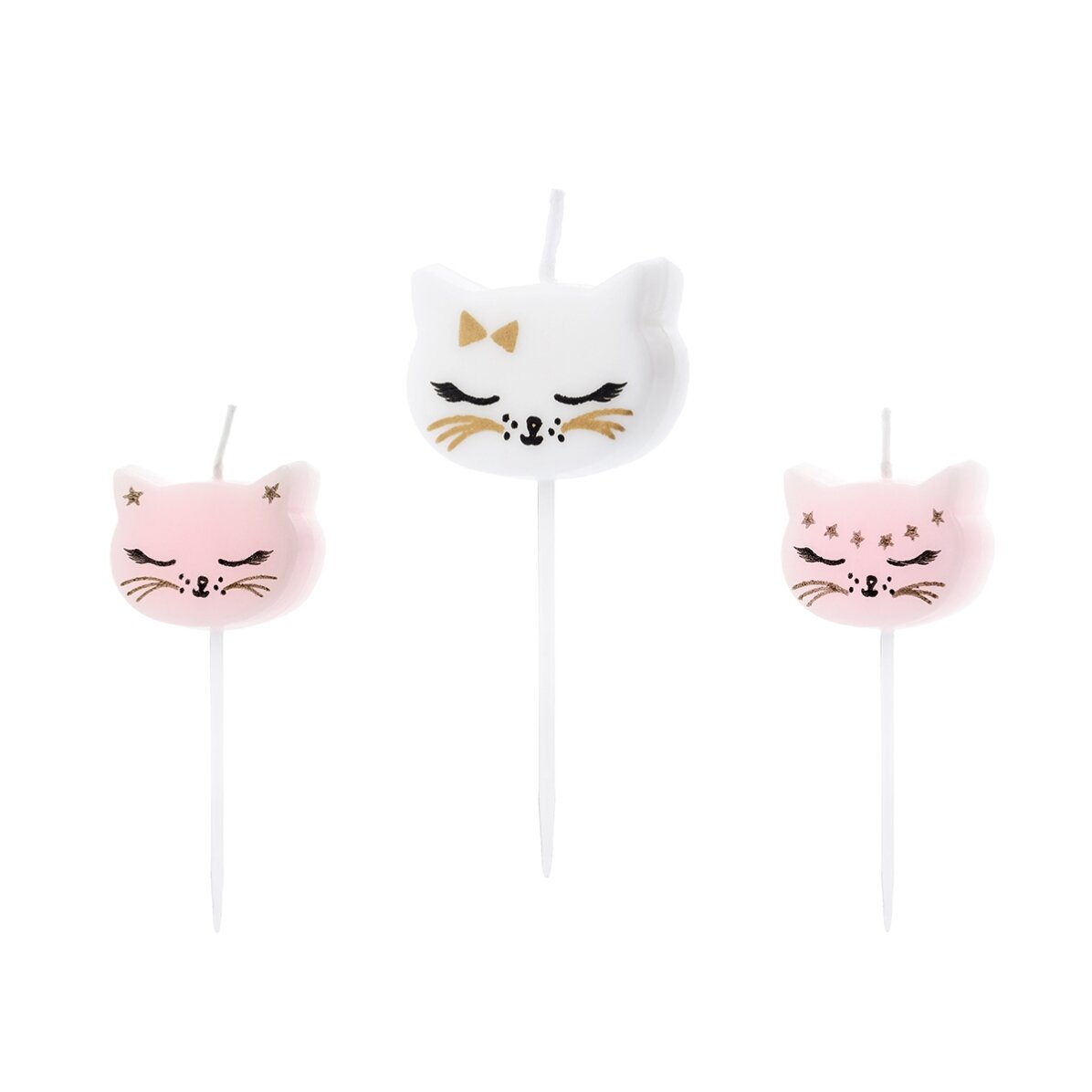 Lumânări pentru tort - 6 Pisicuțe