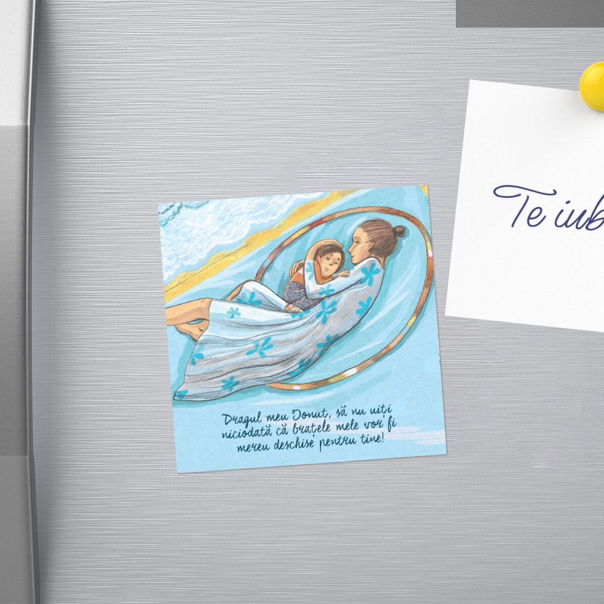 Set magnet 10x10 personalizat și cartea Celălalt cerc