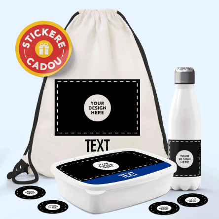 Personalised set for nursery or school featuring your own design and message