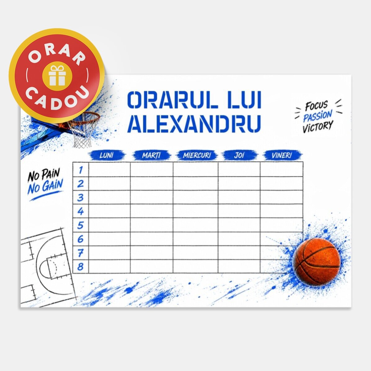 Personalised school kit – Basketball