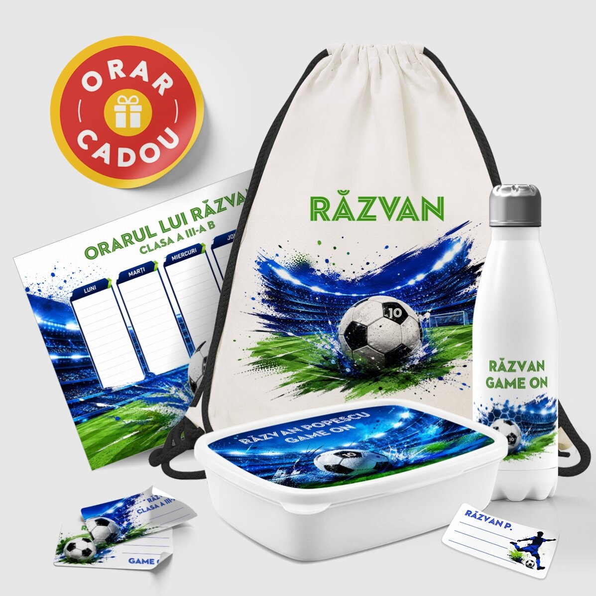 Personalised school kit – Football
