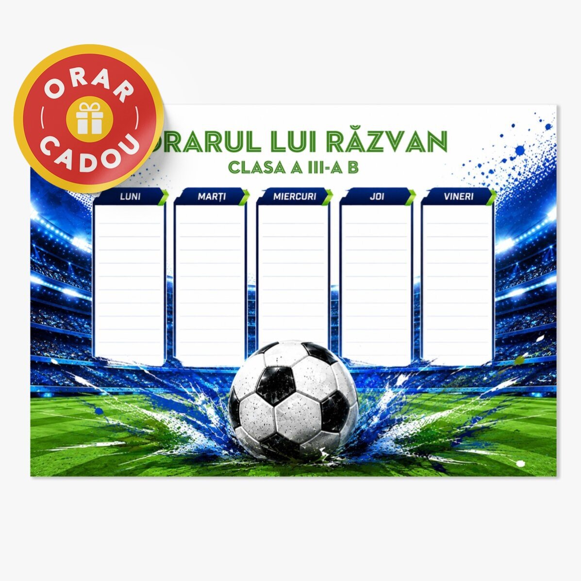 Personalised school kit – Football