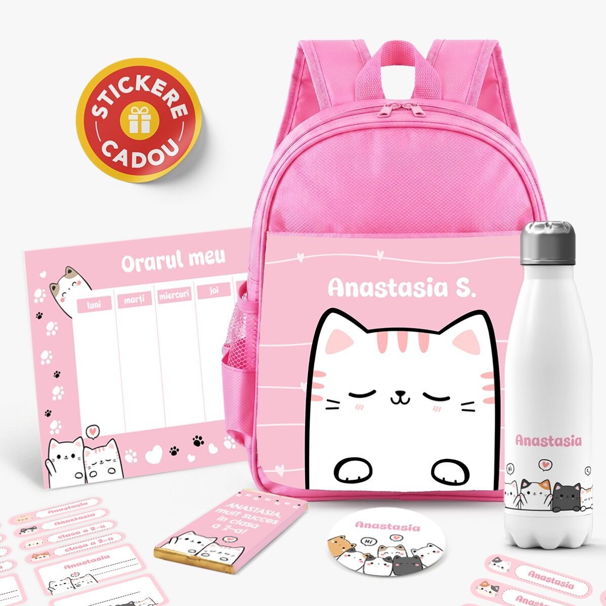 Personalised school set – Kitty