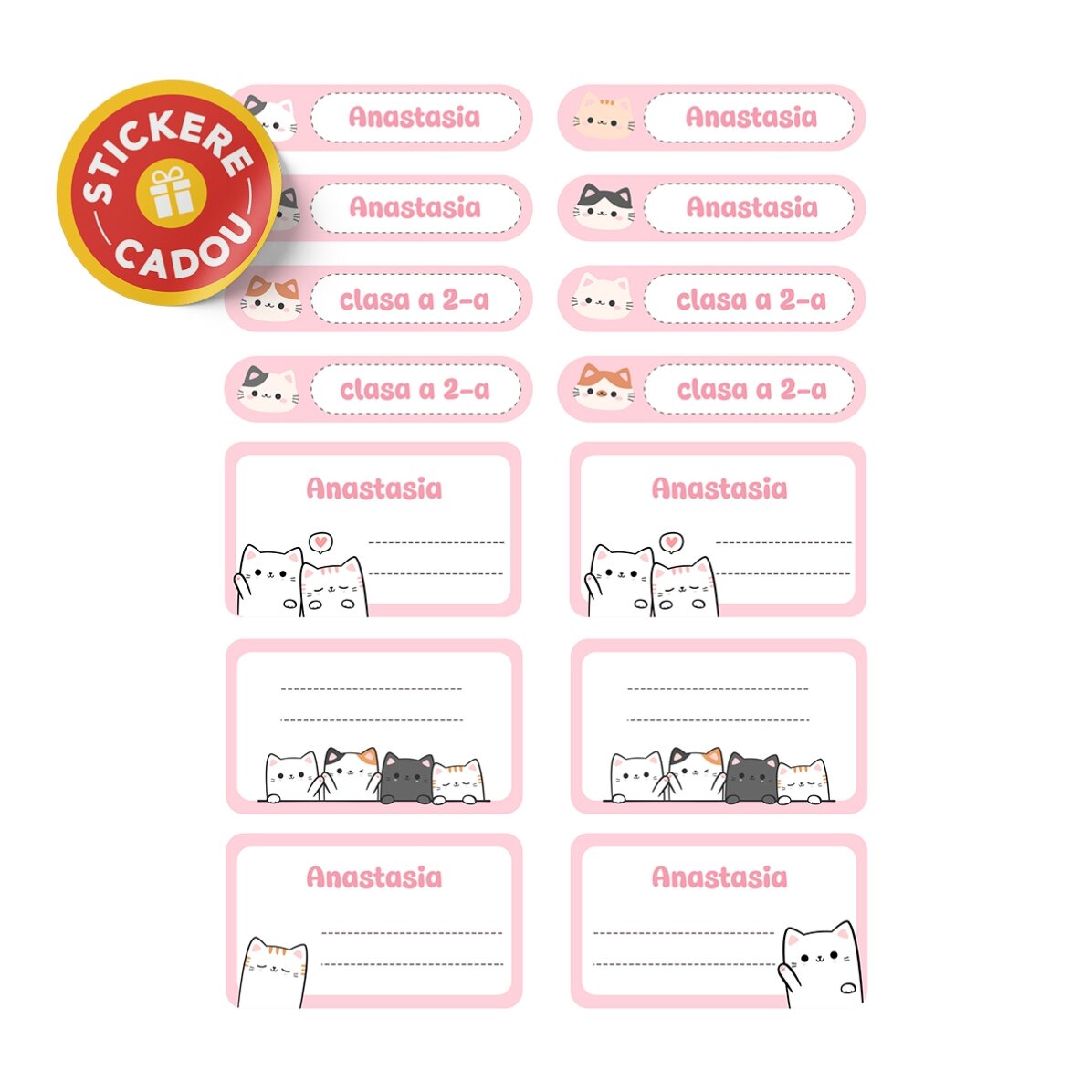 Personalised school set – Kitty