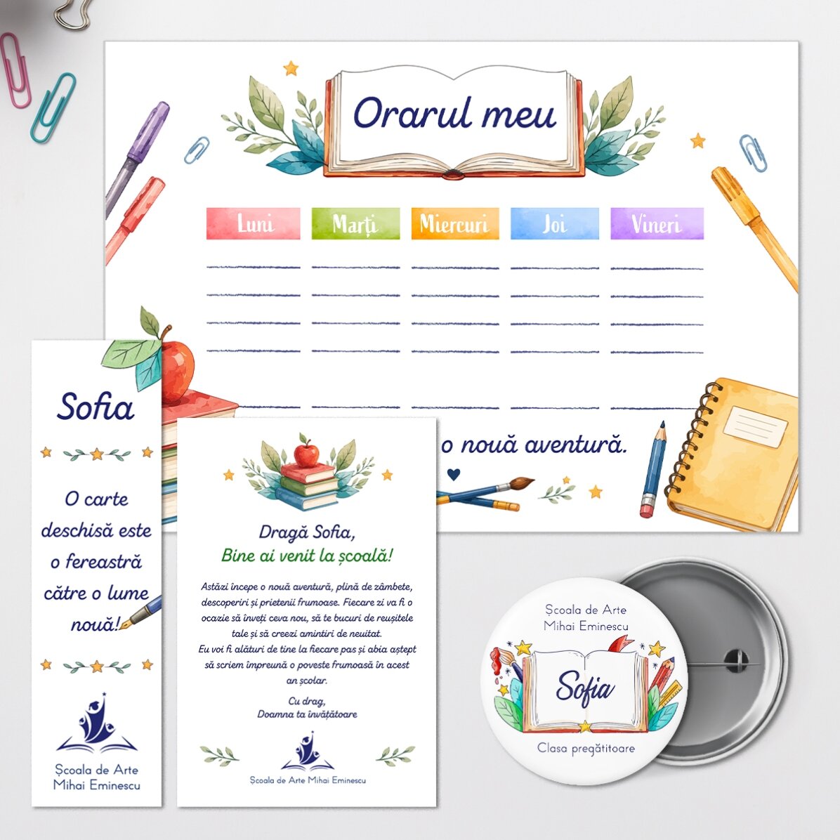 Personalised school kit – Welcome back