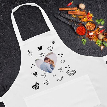 Personalised sort with a heart-shaped photo