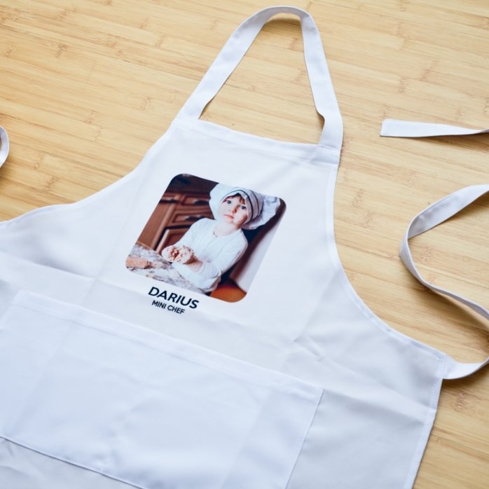 Șorț personalizat cu o poză și text