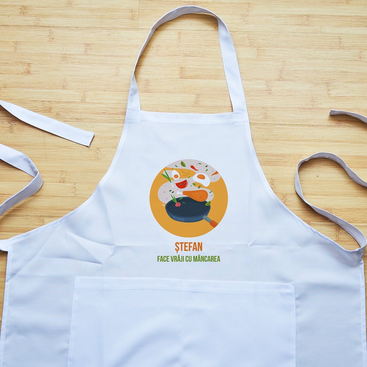 Șorț personalizat cu poză și text - Vrăji în bucătărie