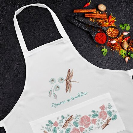 Șorț personalizat cu text - Armonie în bucătărie