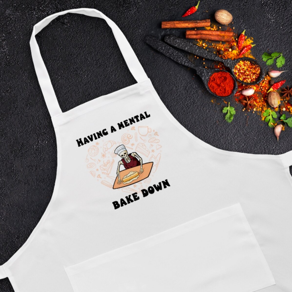 Șorț personalizat cu text - Mental Bake Down