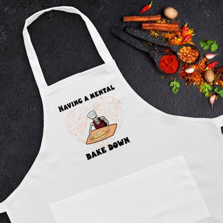 Șorț personalizat cu text - Mental Bake Down