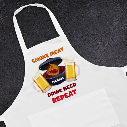 Șorț personalizat cu text - Repeat