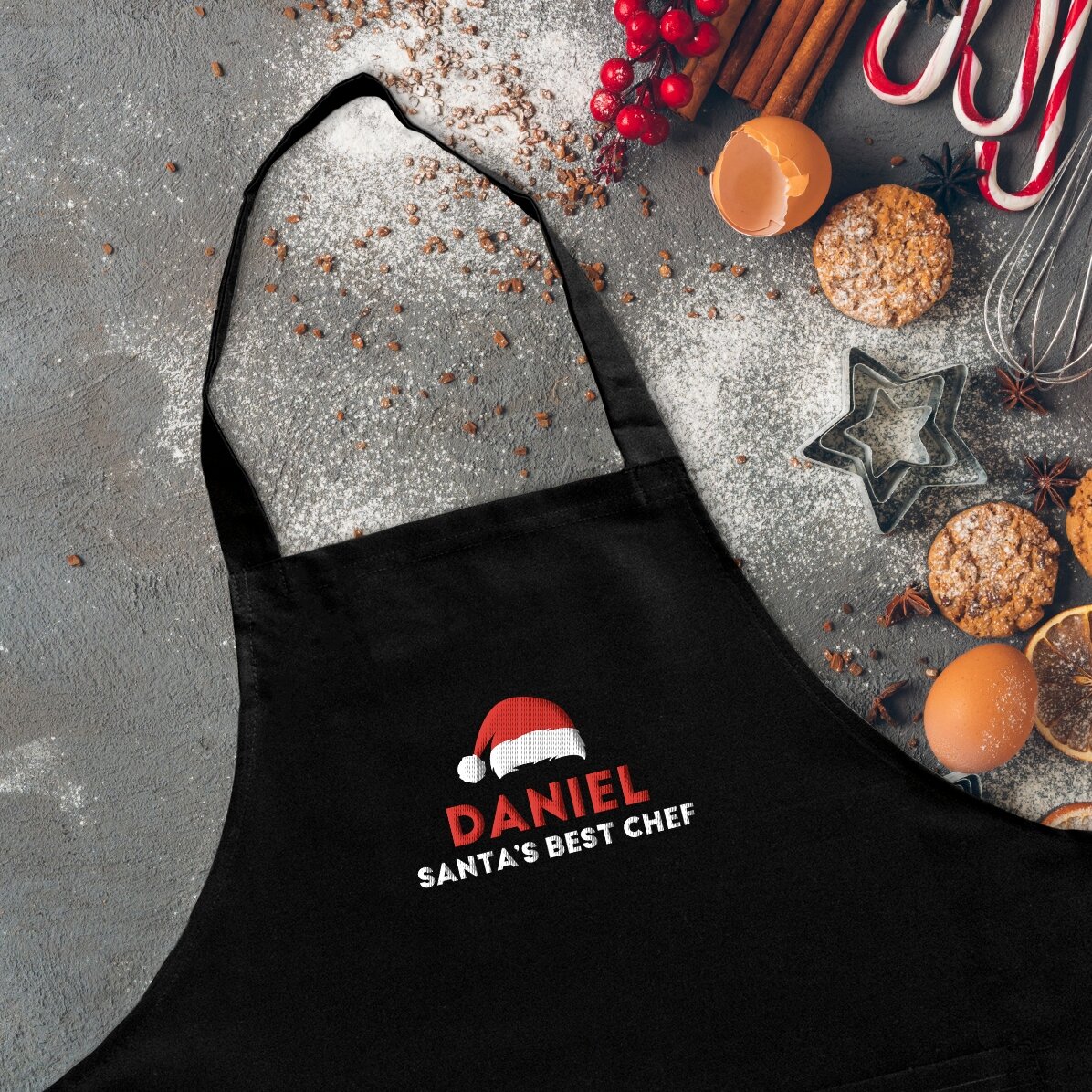 Șorț personalizat cu text - Santa