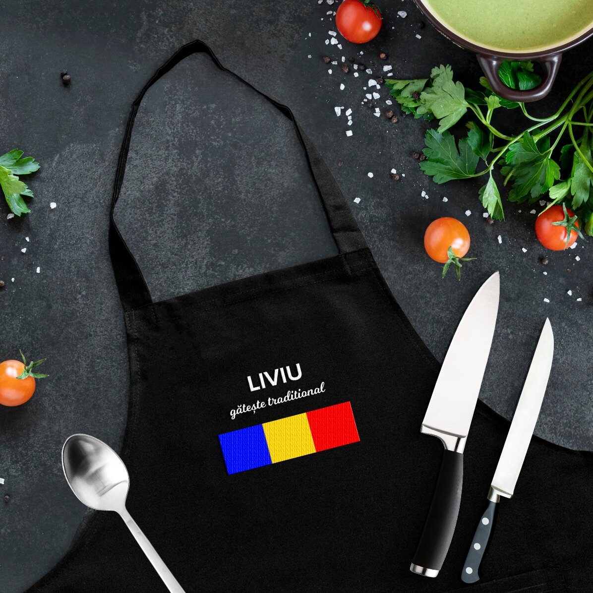 Șorț personalizat - Gătește românește