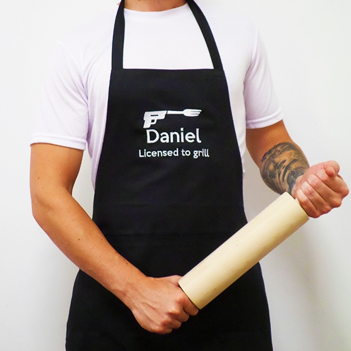 Șorț personalizat - licențiat să gătească