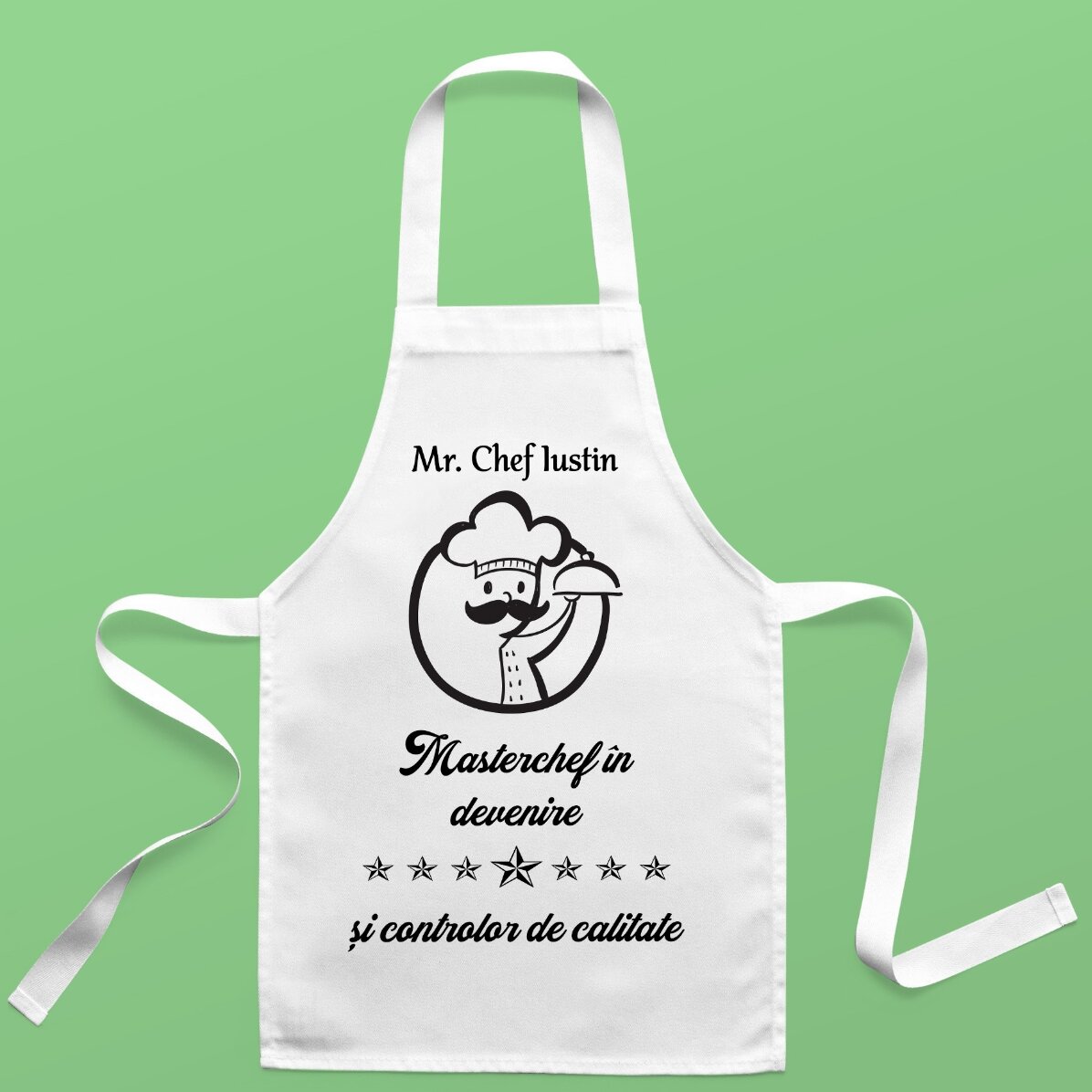 Șorț personalizat pentru copii cu text - Masterchef