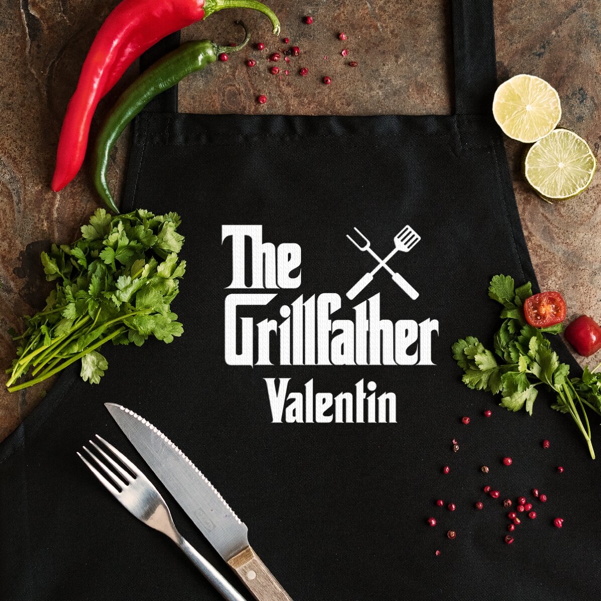Șorț personalizat - The Grillfather