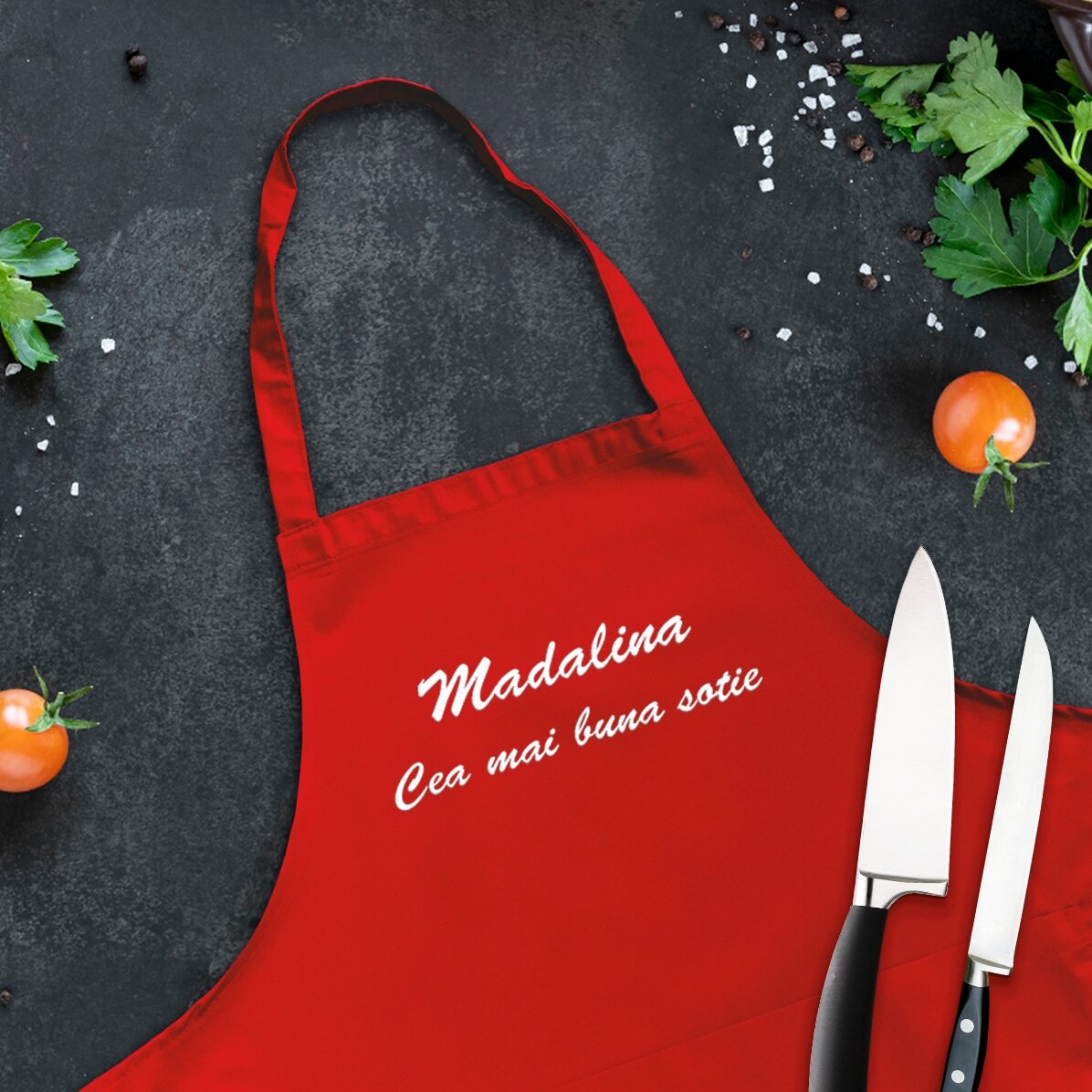 Șorț personalizat cu text