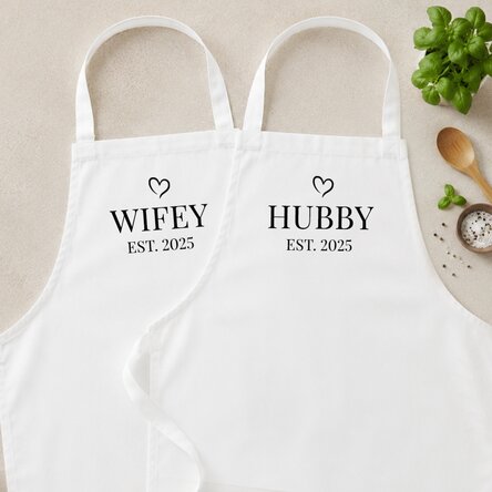Personalised boxer shorts for couples with a message
