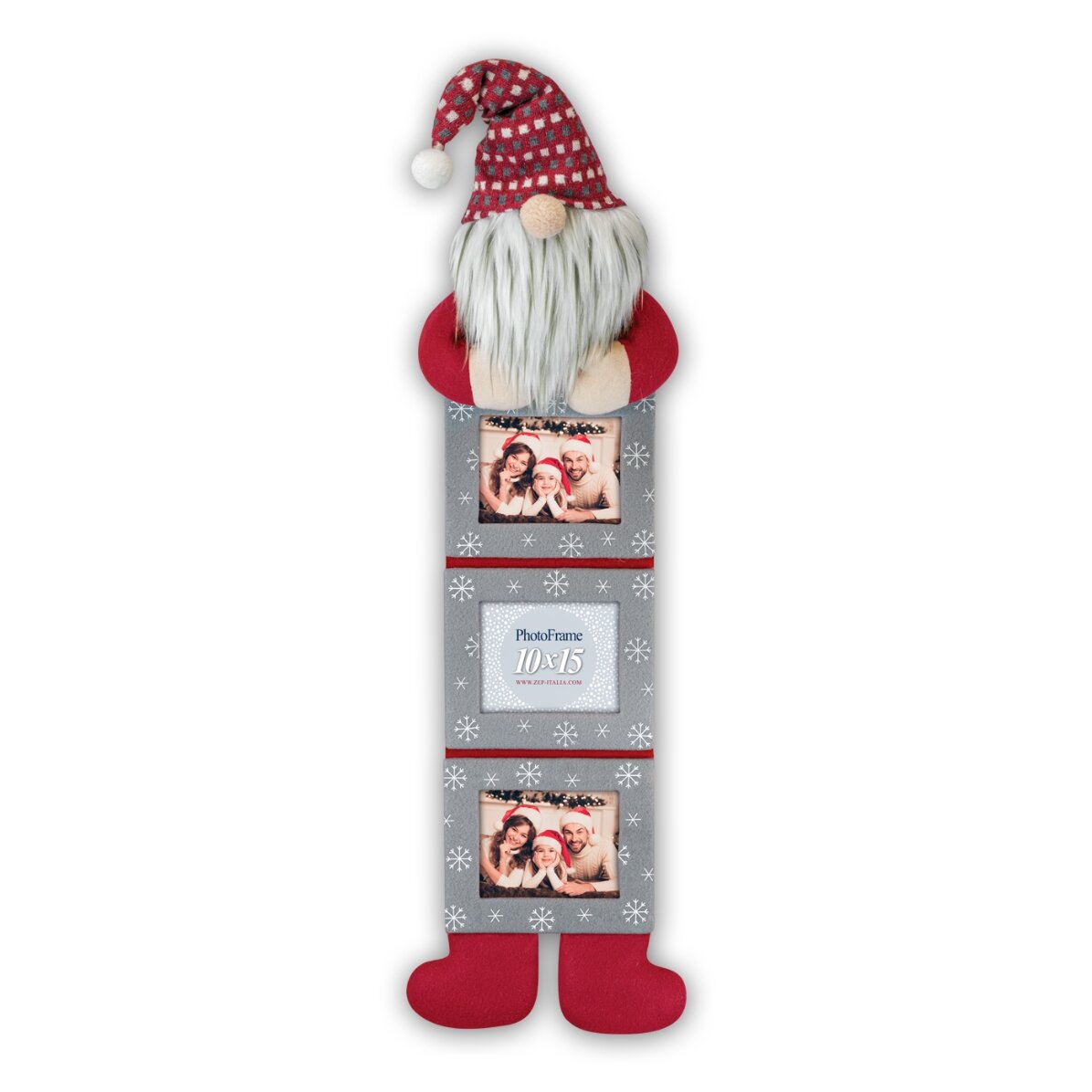 Christmas Elf photo frame with 3 photos - Boris model