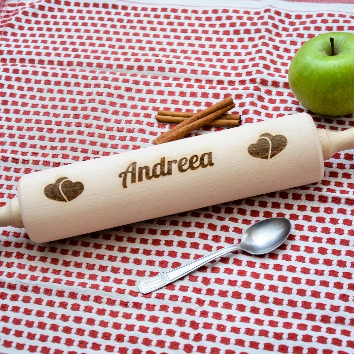 Sucitor de lemn personalizat cu numele de dragoste