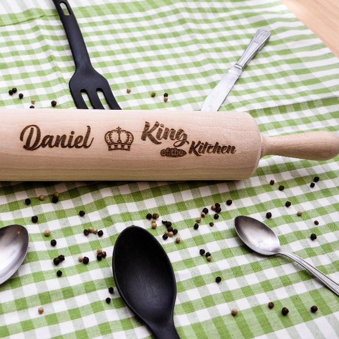 Sucitor de lemn personalizat - King of the Kitchen